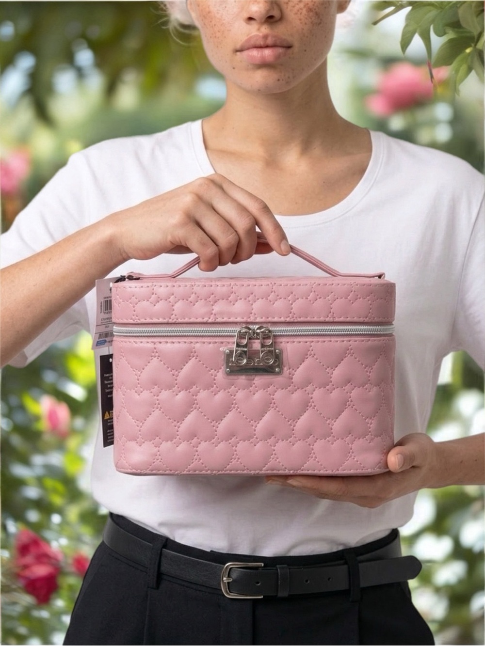 bebe Quilted Train Case